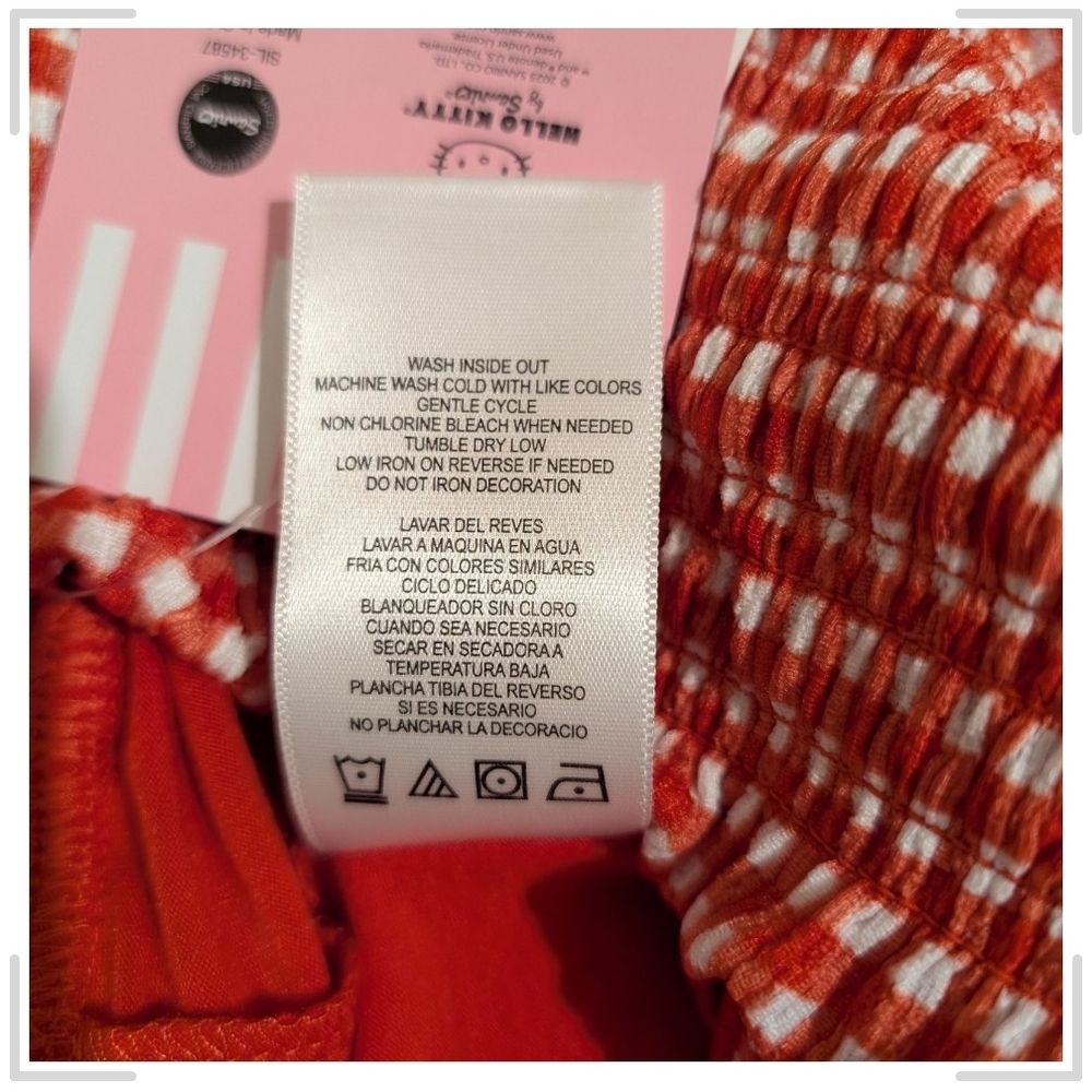Hello Kitty Red Checkered Skirt - Picture 7 of 9
